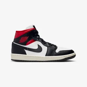 Jordan | WMN'S AIR JORDAN 1 MID 'BLACK/GYM RED-SAIL'