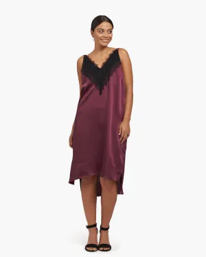 Lace Satin Slip Dress | Fig