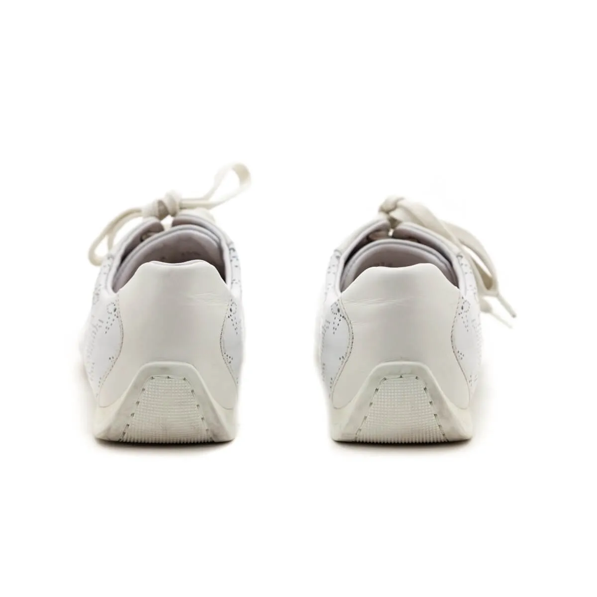 Louis Vuitton White Mahina Leather Low Top Sneakers Size US 5.5 | EU 35.5