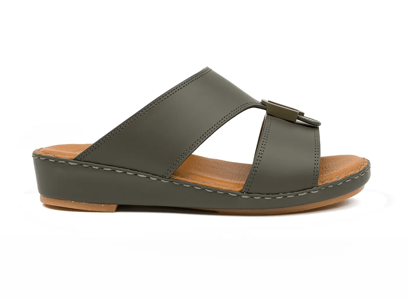 MATTE BOYS CLASSIC DAVINCI ARABIC SANDALS OLIVE