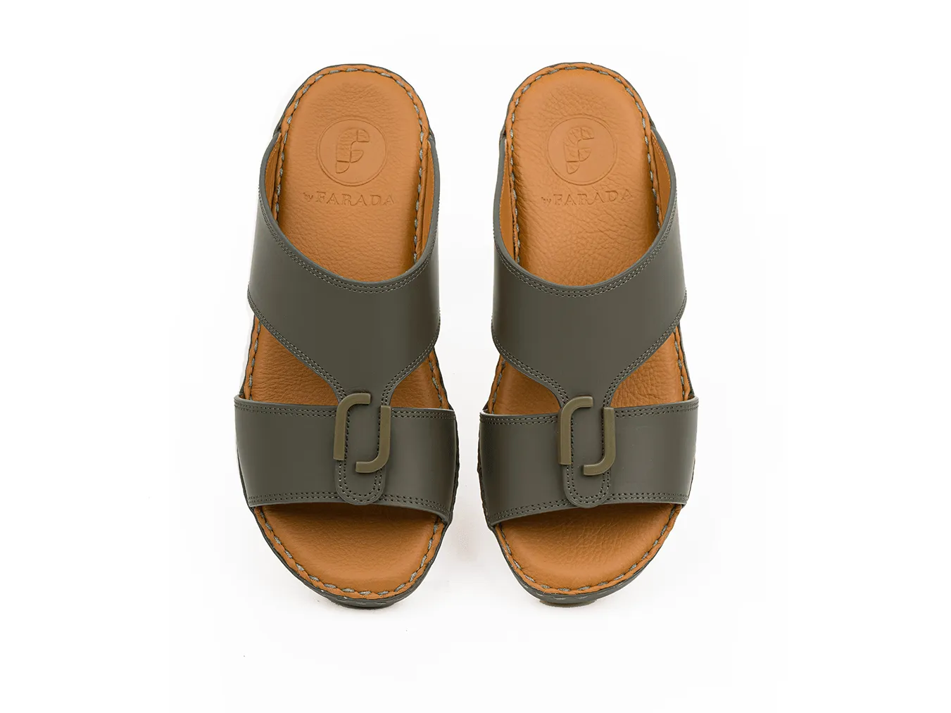 MATTE BOYS CLASSIC DAVINCI ARABIC SANDALS OLIVE