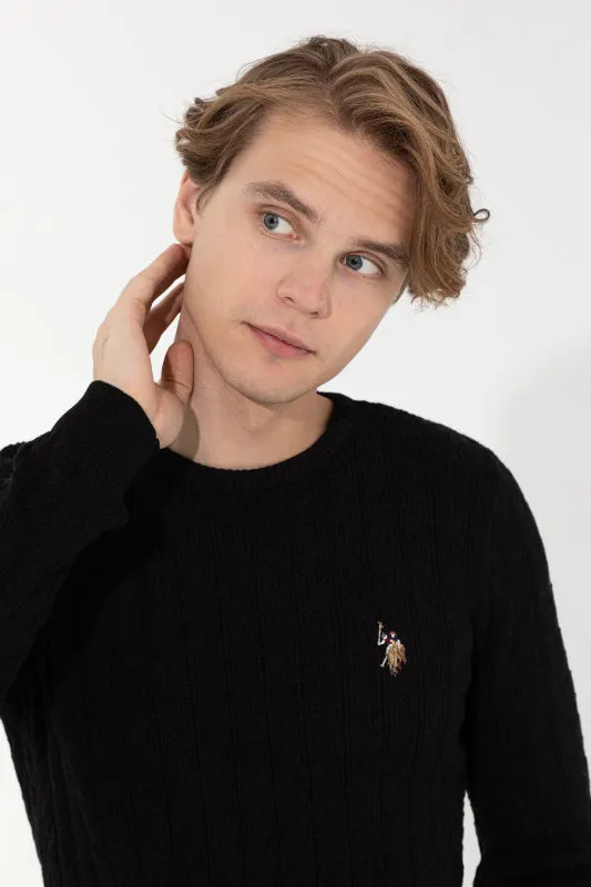 Mens Basic Knitwear Black