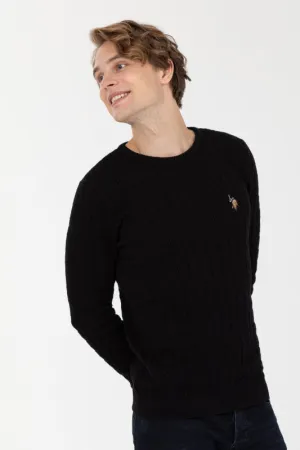 Mens Basic Knitwear Black