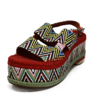 Missoni Multicolor Woven Platform Sandals sz 11