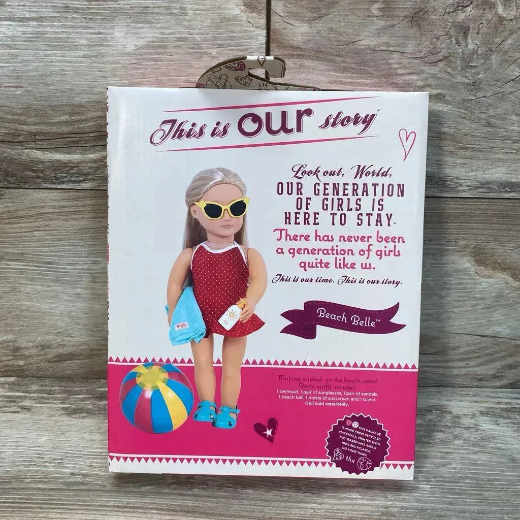 NEW Our Generation Swimsuit Outfit for 18" Dolls Beach Belle