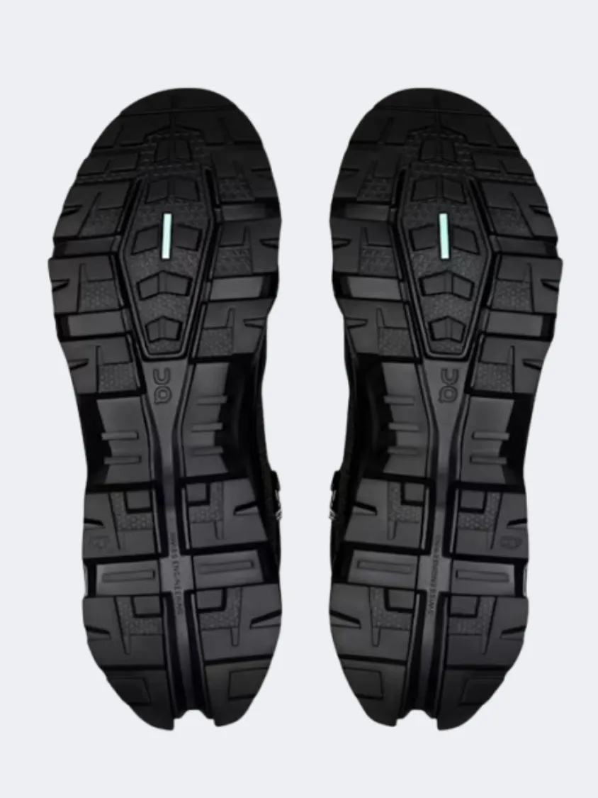 On Cloudrock Trek Waterproof Men Hiking Sneakers Black
