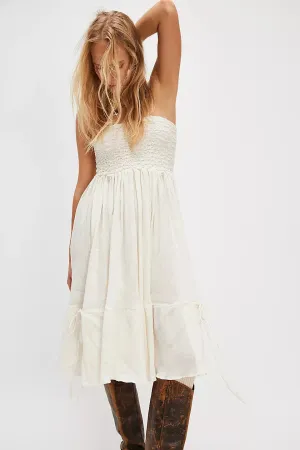 Prairie Convertible Skirt Dress - Whisper White