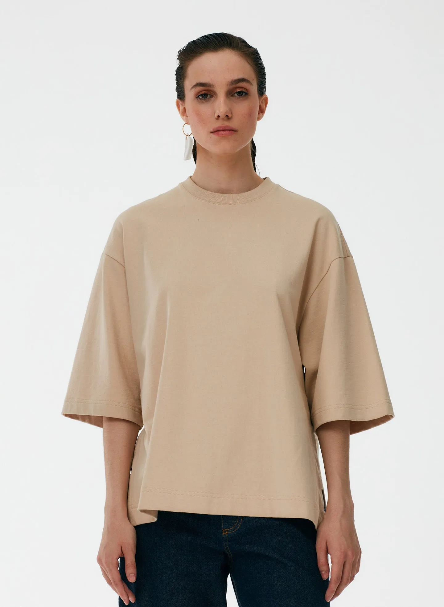 Punto Milano Crew With Side Slits T-Shirt