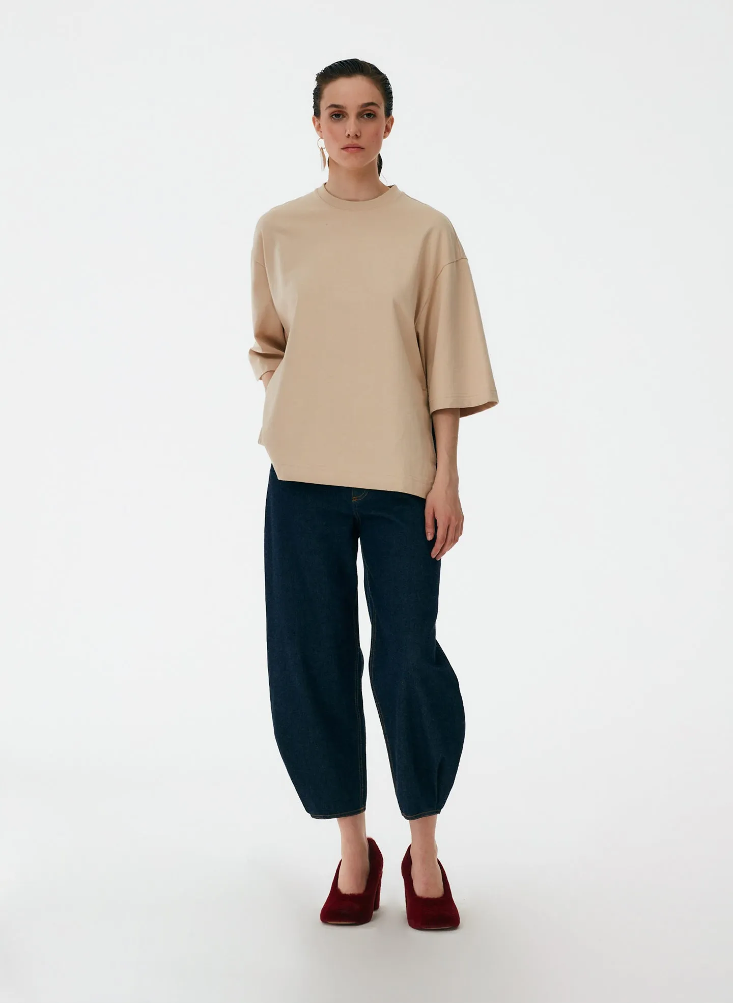 Punto Milano Crew With Side Slits T-Shirt
