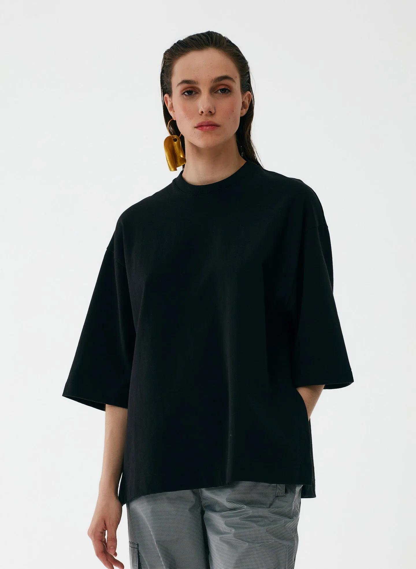 Punto Milano Crew With Side Slits T-Shirt