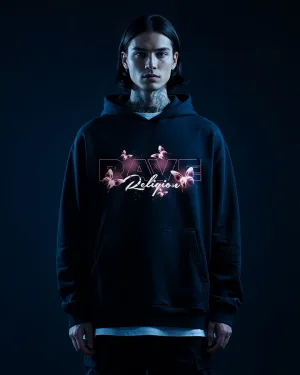 rave religion pink oversized hoodie - spring collection