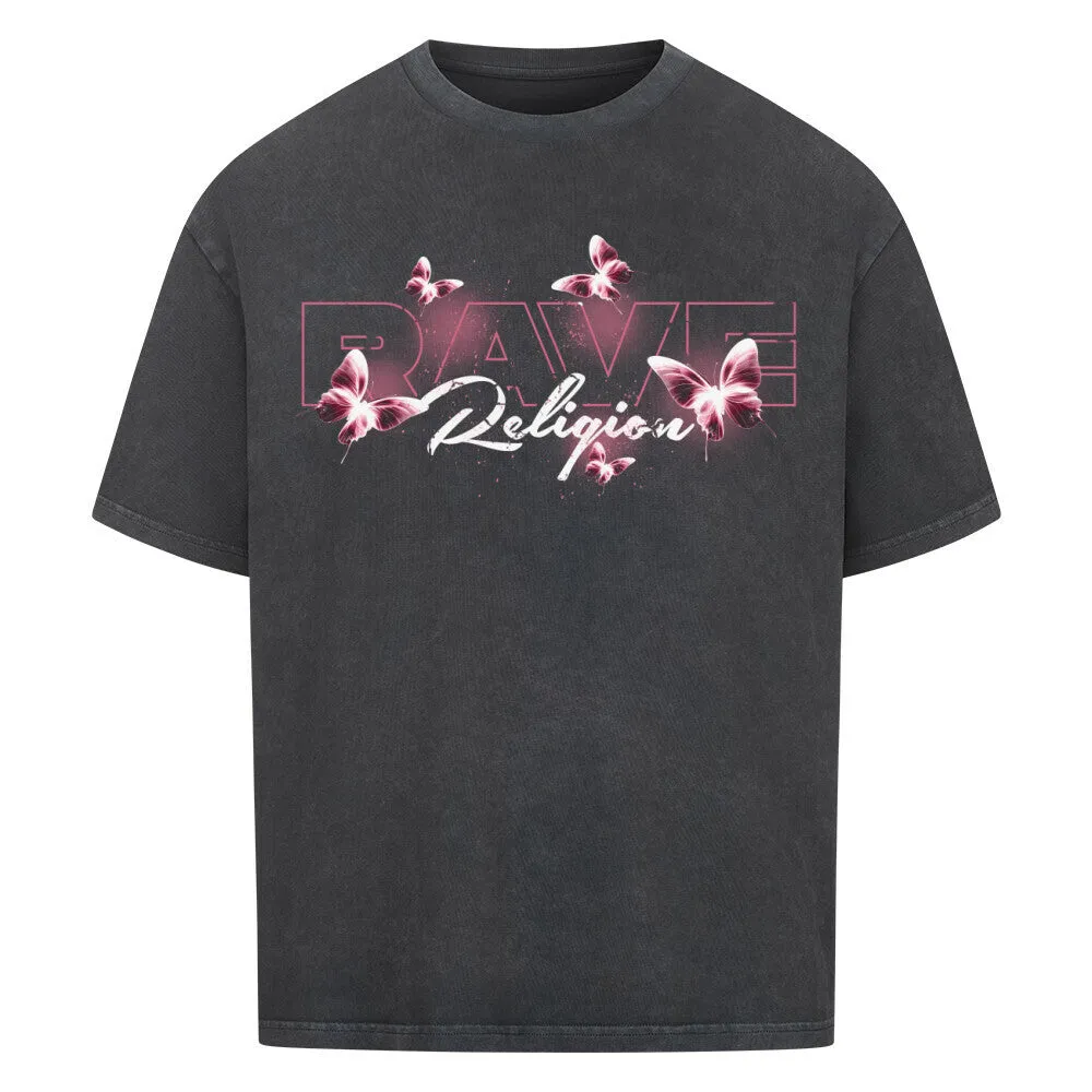 rave religion pink oversized shirt - spring collection
