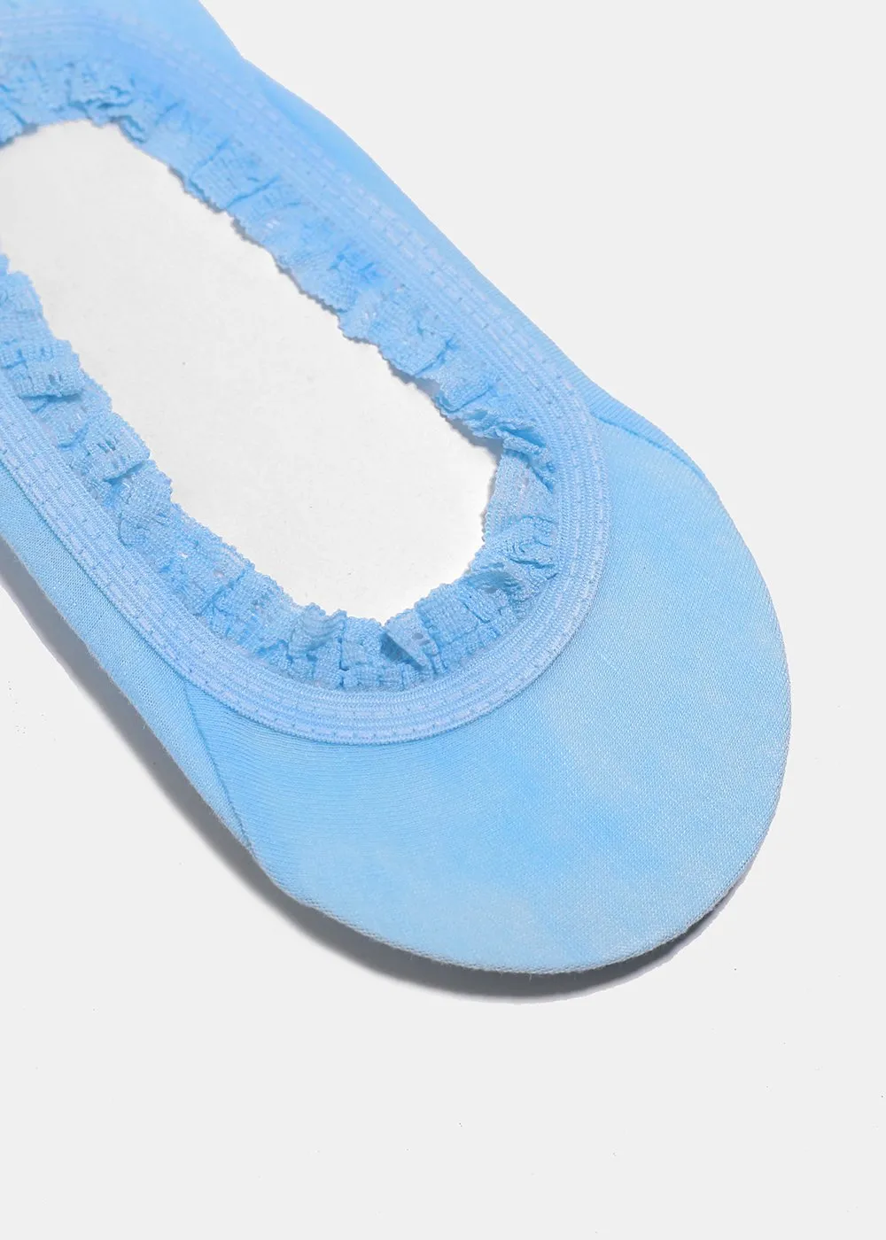 Ruffle Trim No-Show Socks