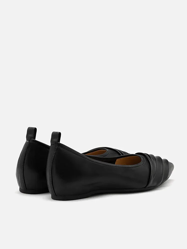 Rylee Ruched Detail Covered Flats