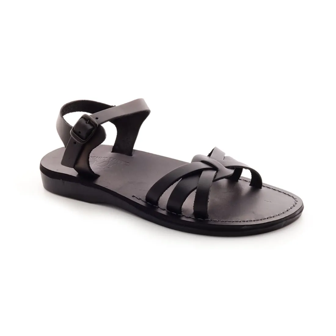 Sarah - Women's leather cross-top sandal