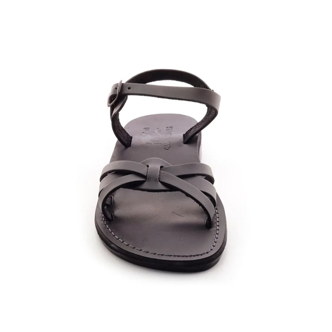 Sarah - Women's leather cross-top sandal