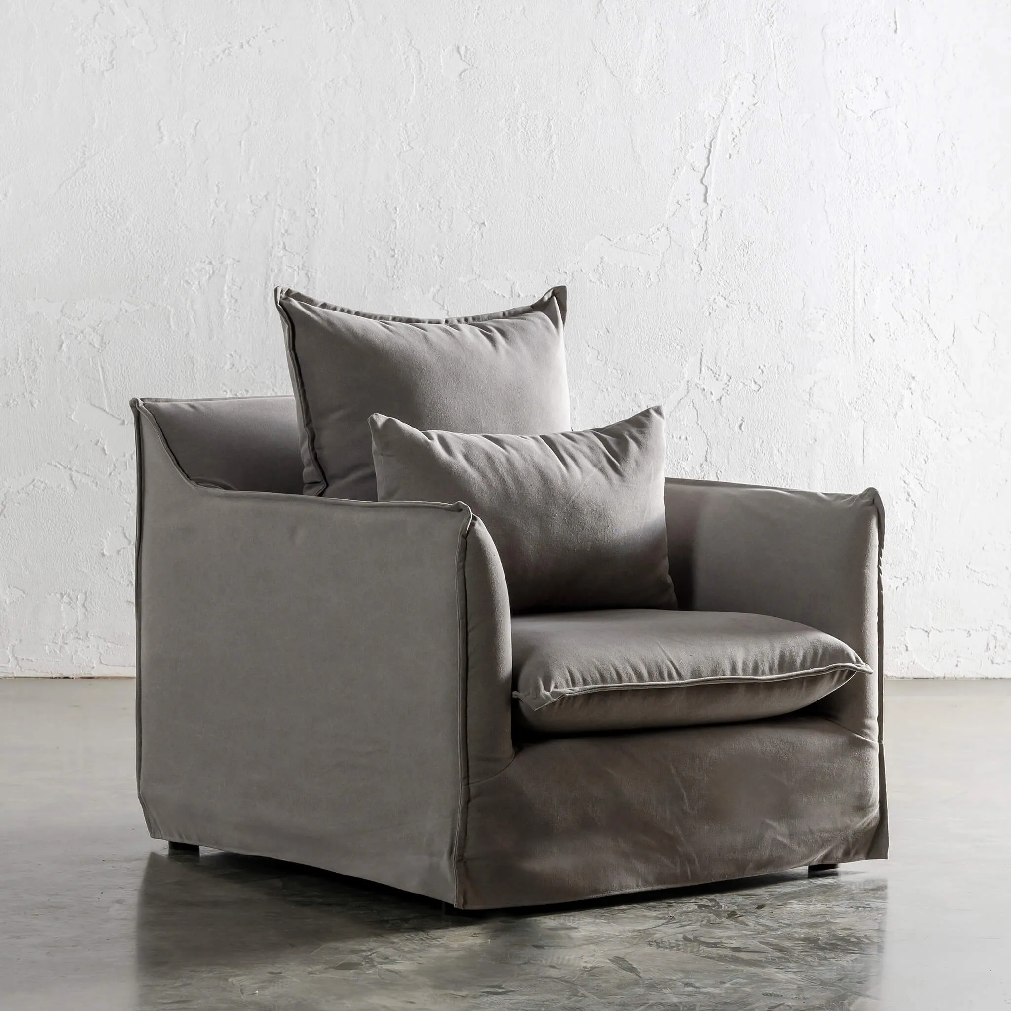 SEVILLA SLIP COVER ARMCHAIR   |  OYSTER LINEN