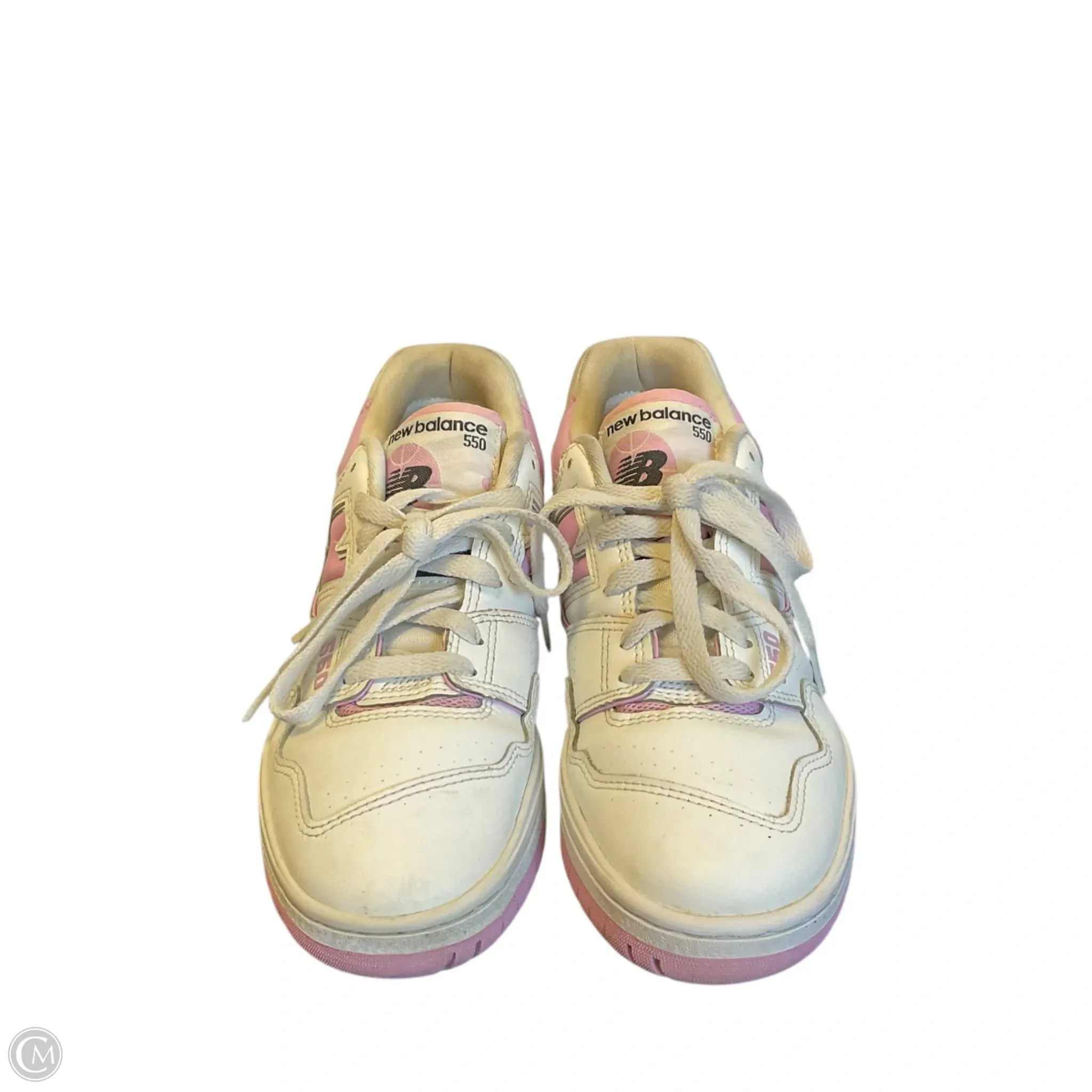 Shoes Sneakers By New Balance In Pink & White, Size: 9
