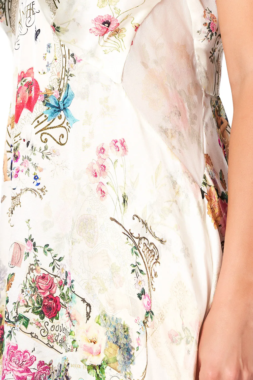 SLEEPWEAR SLIP DRESS JARDIN POSTCARDS