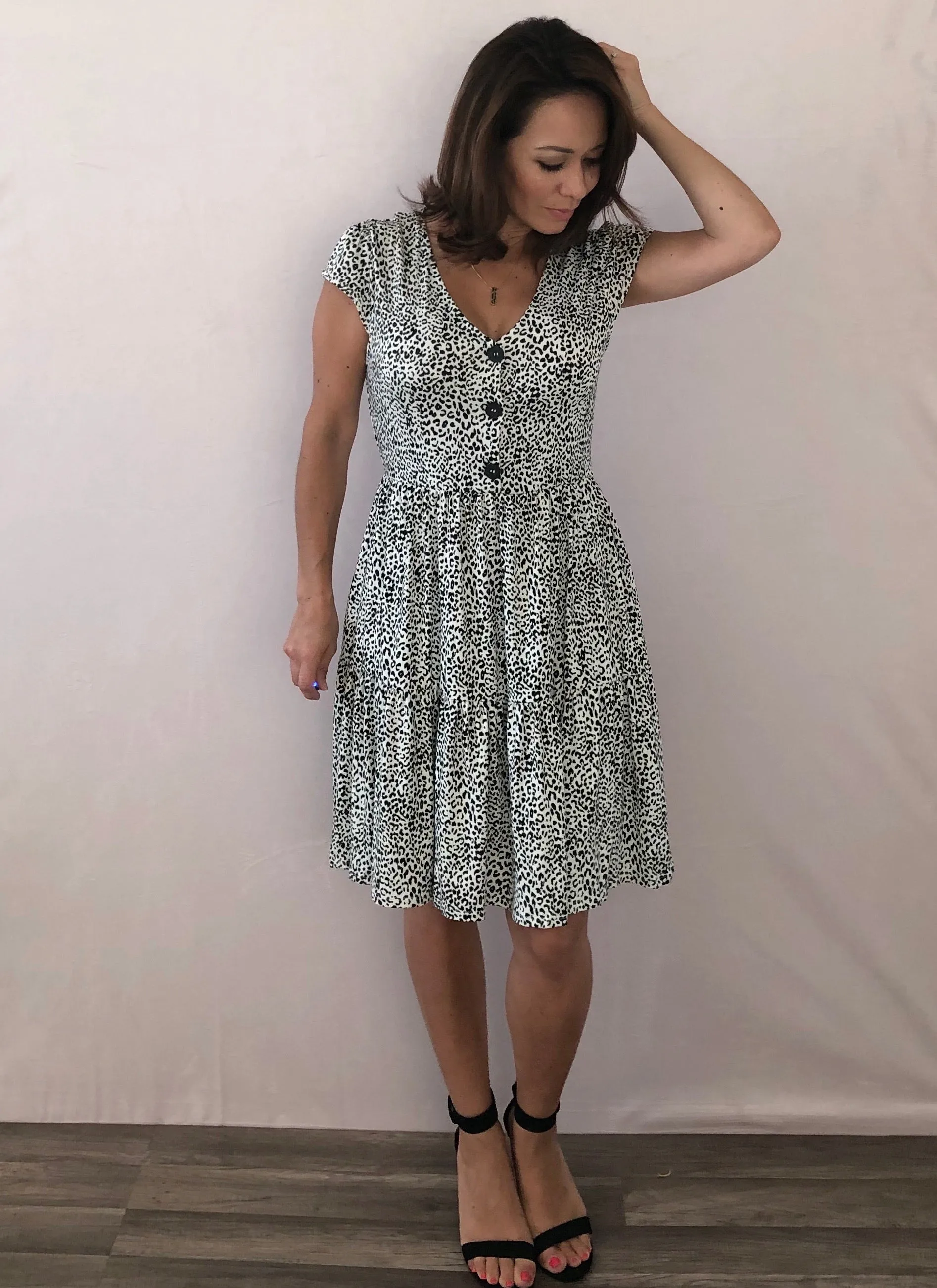 Spotted and Besotted Tiered Dress