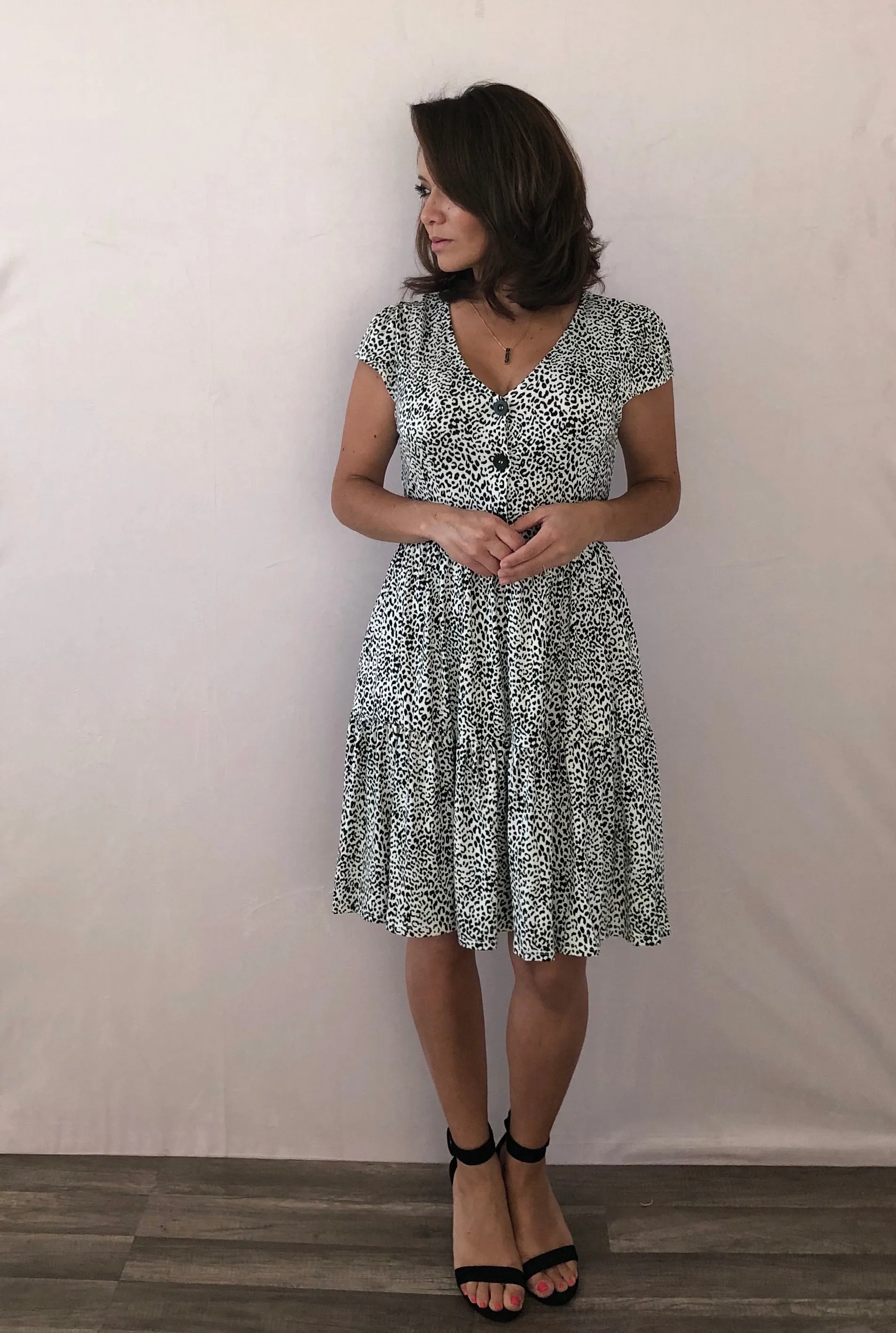 Spotted and Besotted Tiered Dress