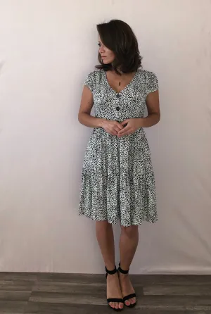 Spotted and Besotted Tiered Dress
