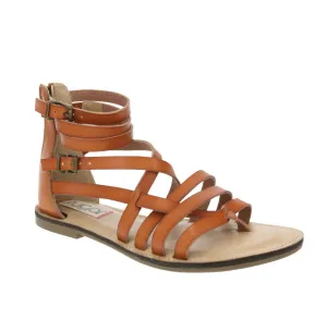 Sugar Malou Women's Gladiator Sandals Cognac Size 9.5M