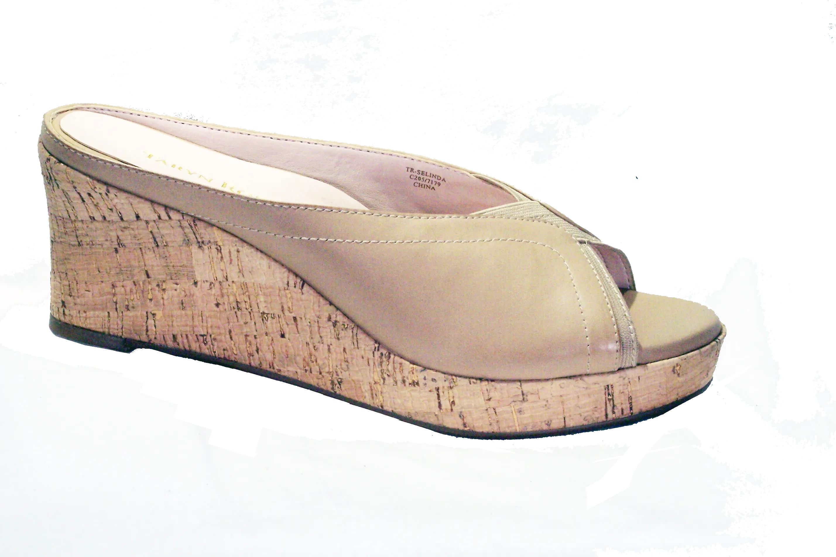 TARYN ROSE Women's •Selinda• Cork Wedge Slide