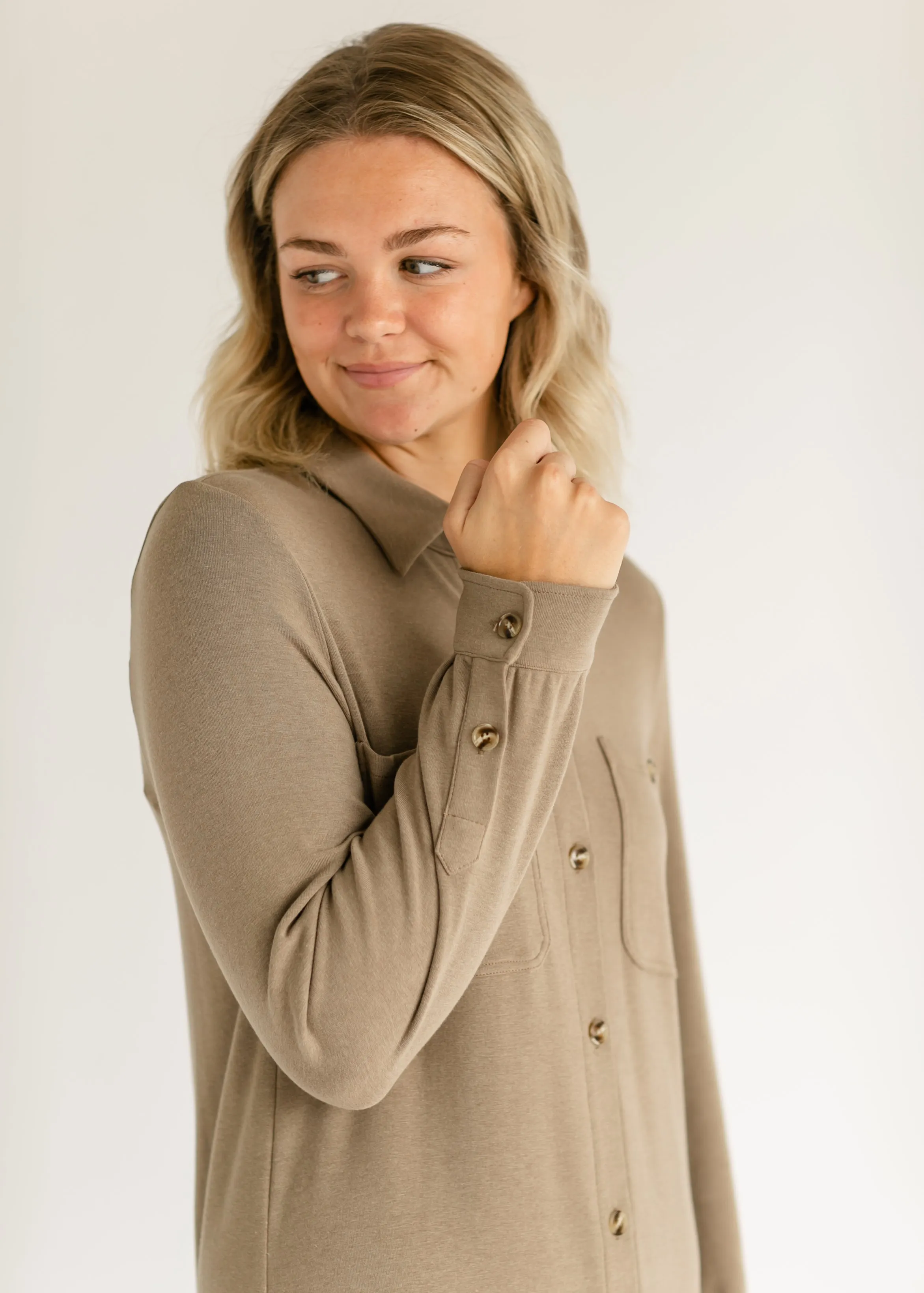 Teagan Ultra Soft Shirt Dress