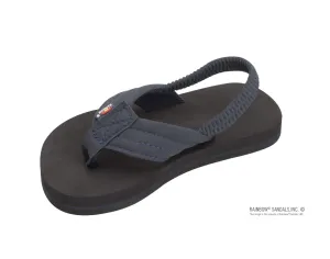 The Grombow - Soft Rubber Top Sole with 1" Strap and Pin line - Navy