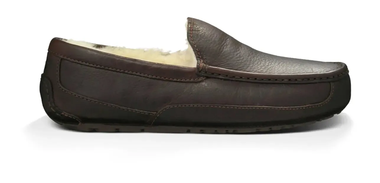 The Mens UGG Ascot (Leather) Slipper  Timeless Style & Everyday Comfort
