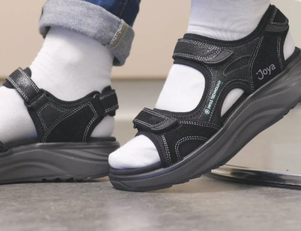 Womens Active Adjustable Komodo Black Hiking Sandals