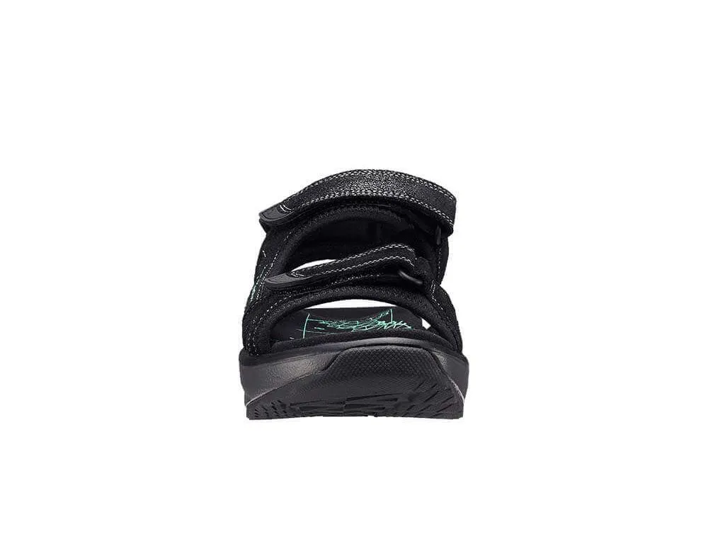 Womens Active Adjustable Komodo Black Hiking Sandals