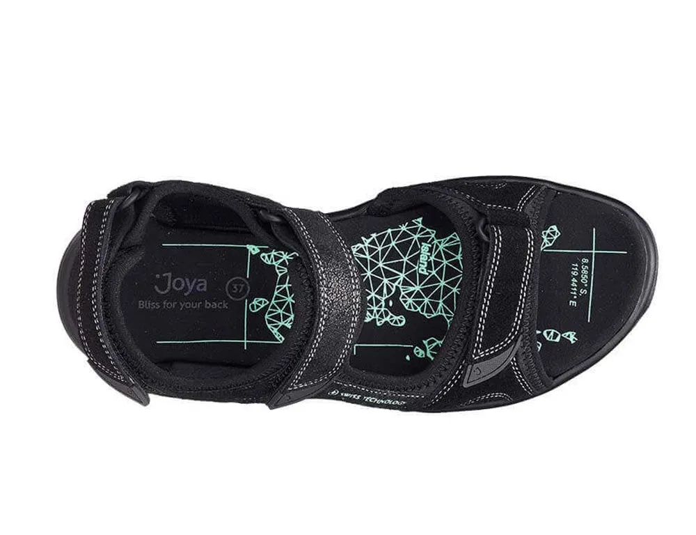 Womens Active Adjustable Komodo Black Hiking Sandals