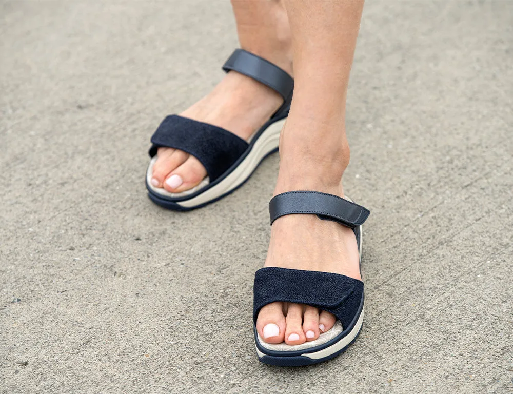 Womens Active Flores Dark Blue Sandals