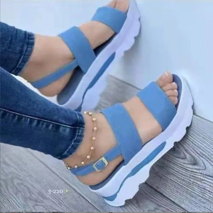 Women's Platform Heel Light Casual Opend Comfortable Sandals