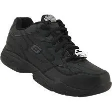 Womens Skechers Work: Relaxed Fit-Felton Albie 76555-BLK Black